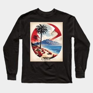 Corsica France Vintage Travel Poster Tourism Long Sleeve T-Shirt